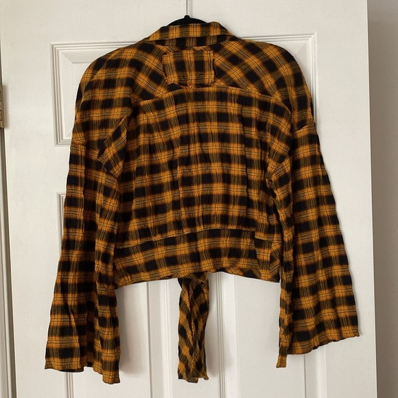 Free People Sakura Plaid Top - Picture 6 of 7